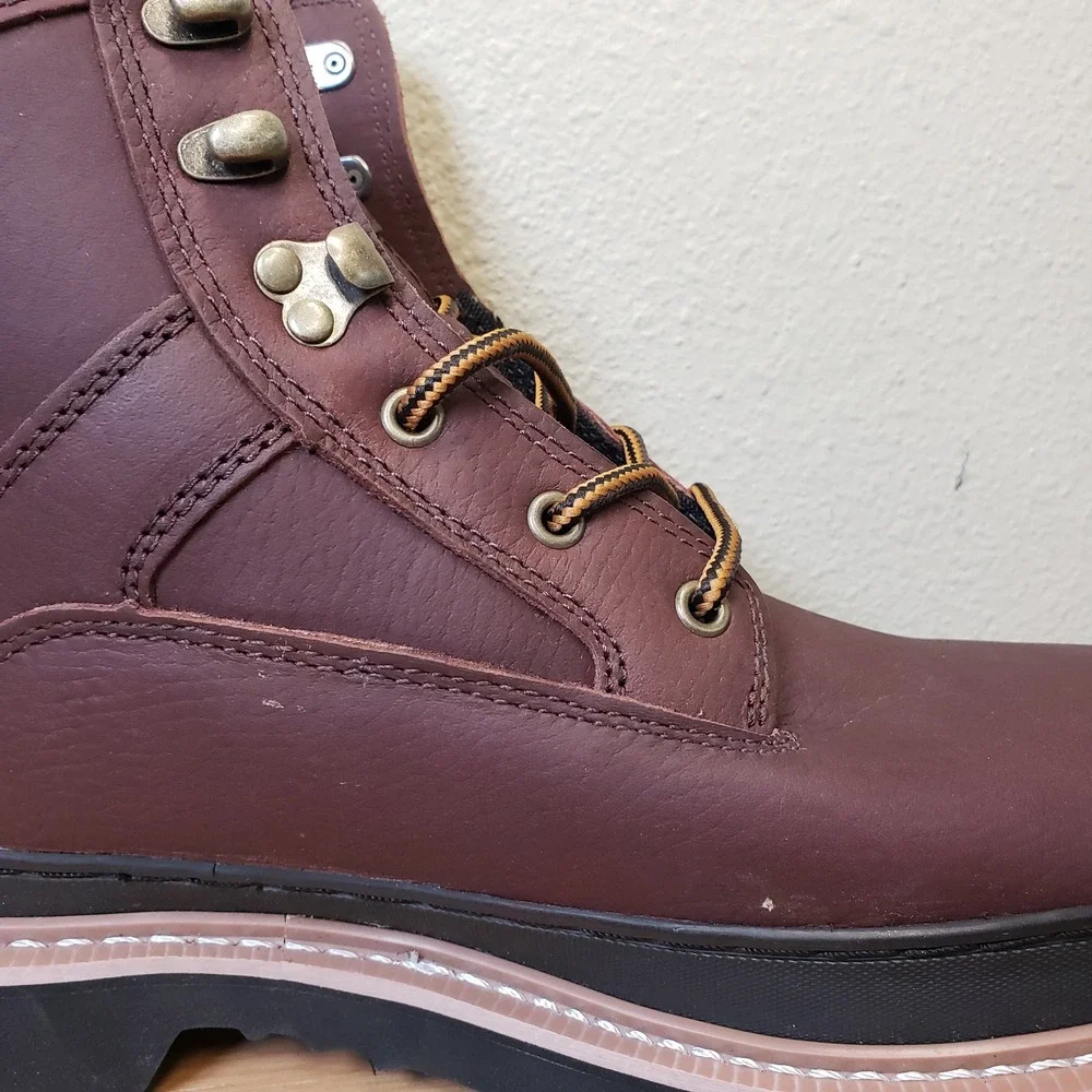 Chinook Mens Size 13 Workhorse II Leather Work Boots Brown Electrical Hazard NEW